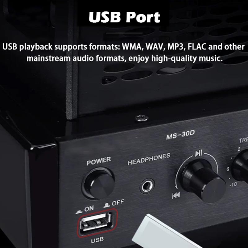 Audio Music In Youtube - HIFI 2.1Ch Vacuümbuizenversterker Bluetooth 5.0 Optische