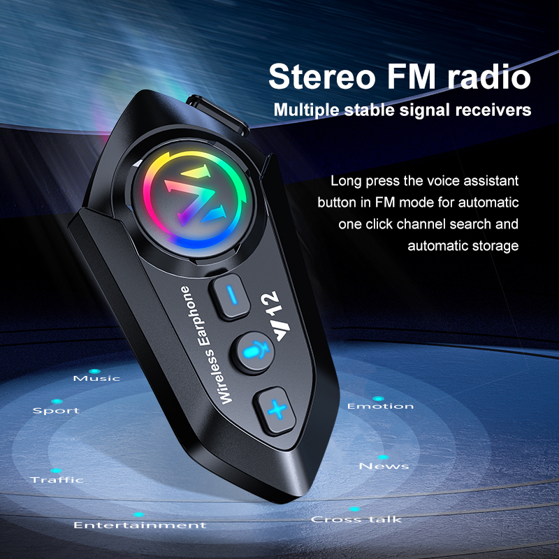 Y12 Dual Mic Motorhelm Headset - Audio Music App recensie en prijs