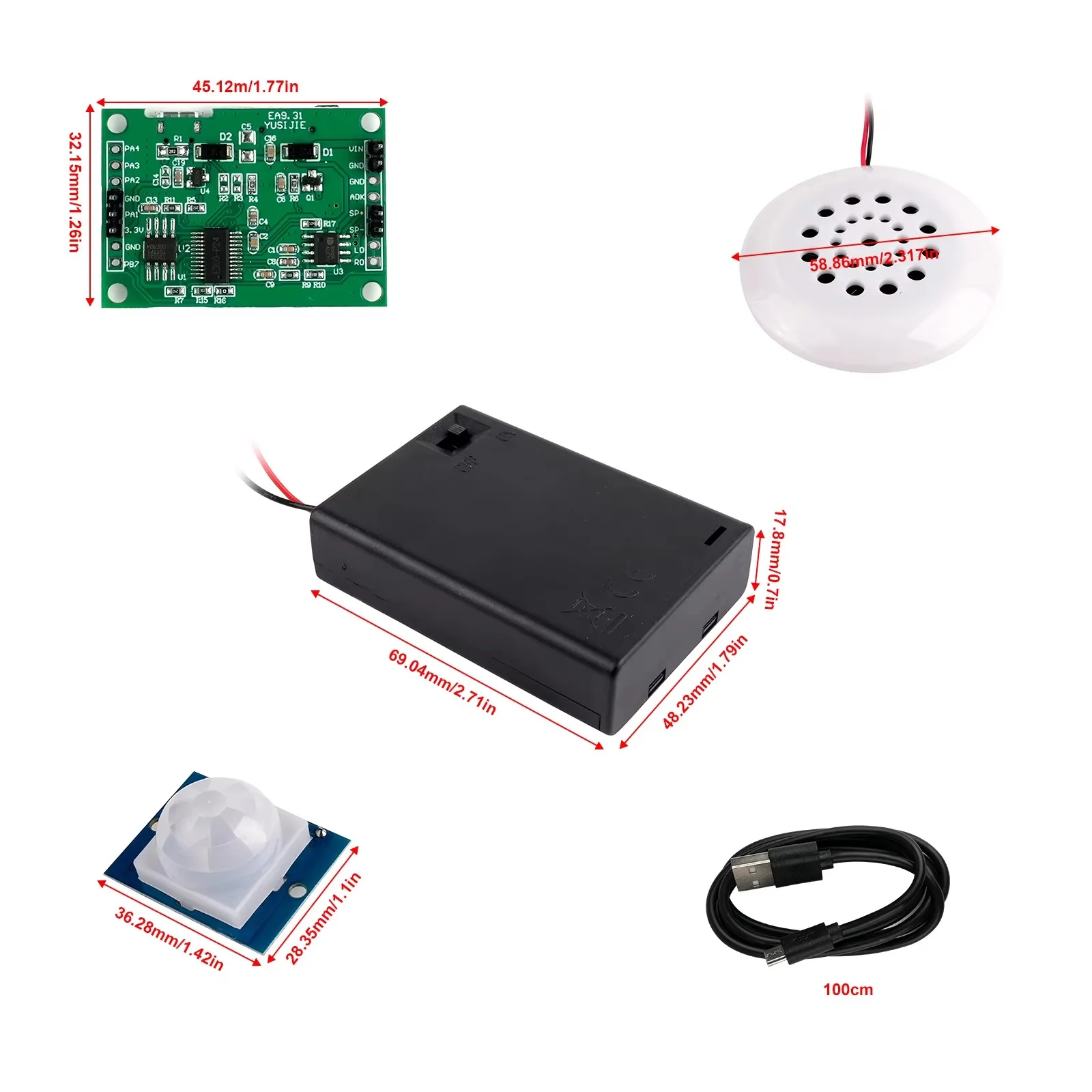 DIYmall PIR Bewegingsensor MP3 - Audio Music App recensie en prijs