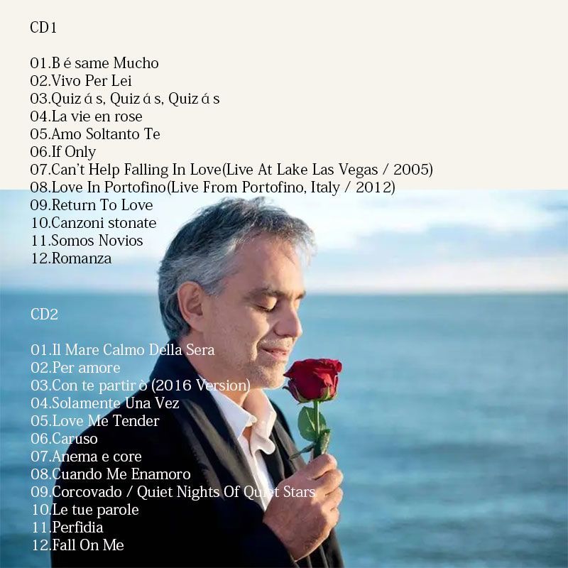 Andrea Bocelli My Love Songs C - Audio Music New Song recensie en prijs