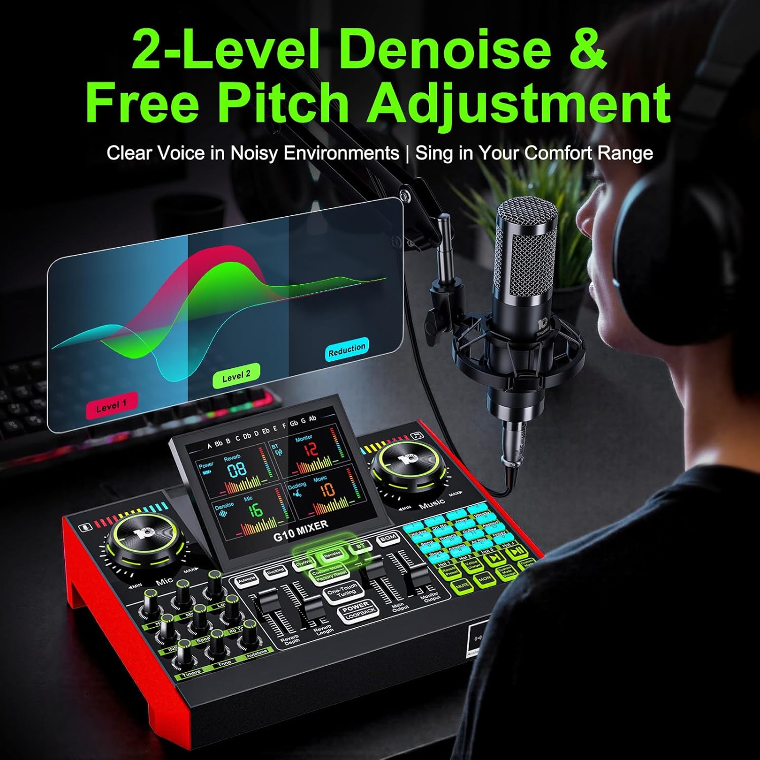 Tenlamp G10 Live streaming aud - Audio Music Maker recensie en prijs