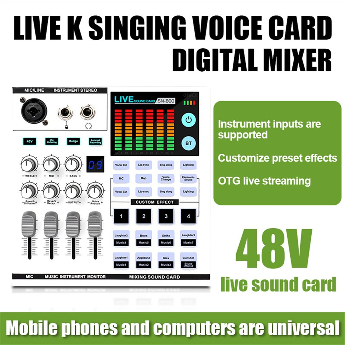 DTC5 SN800 Live Sound Card Voi - Audio Music Maker recensie en prijs